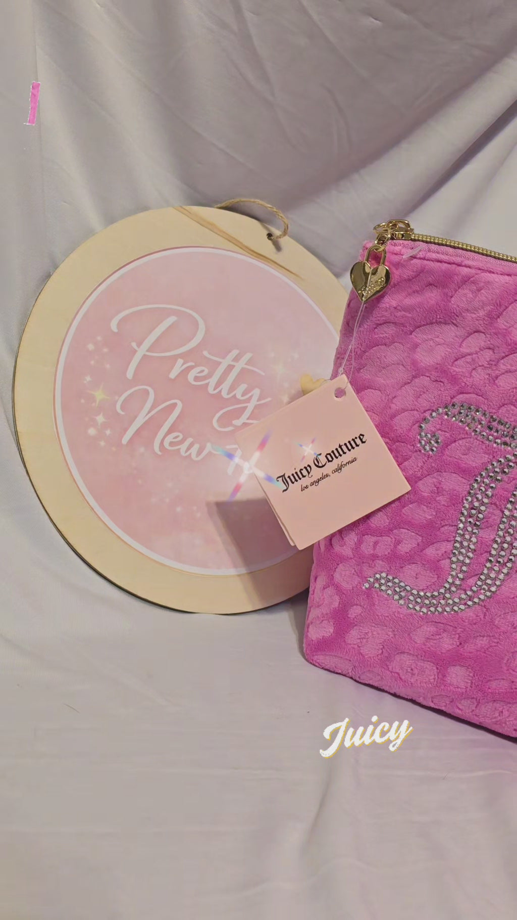 Juicy Couture travel cosmetics bag