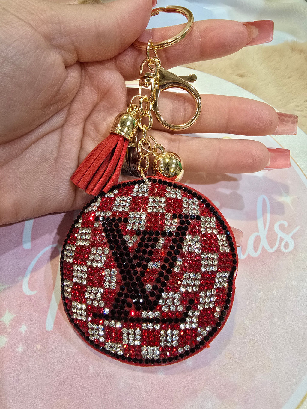 Red LV charm