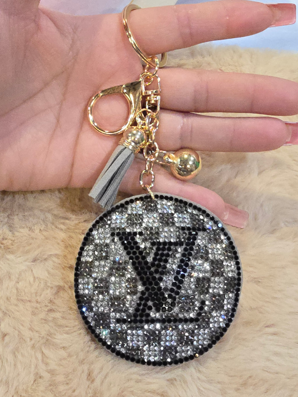 Grey n Black LV charm ✨️