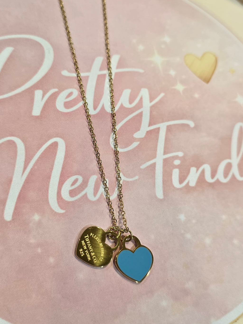 Gold Blue heart Tif