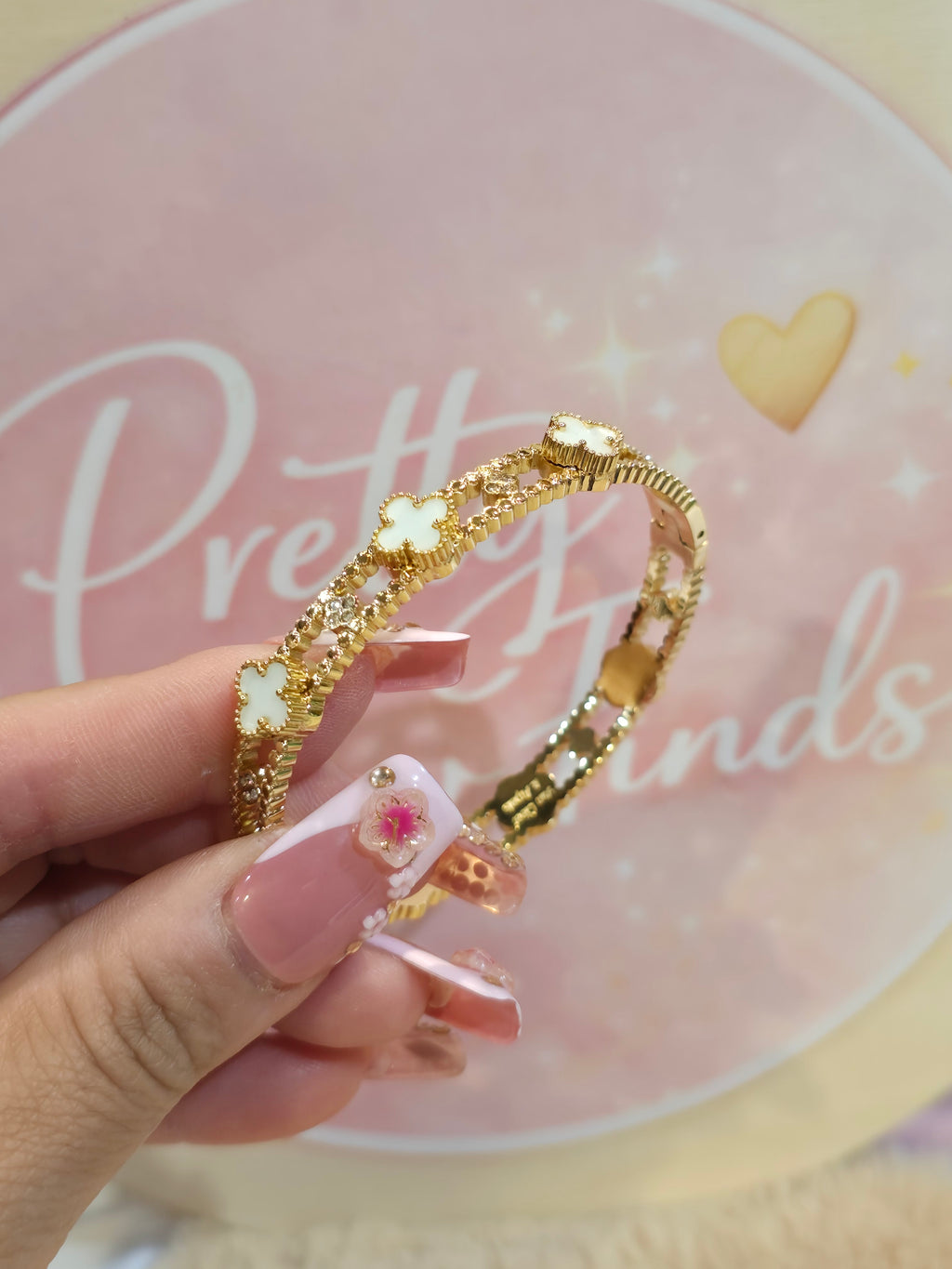 White clover bangle