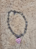 Pink link heart