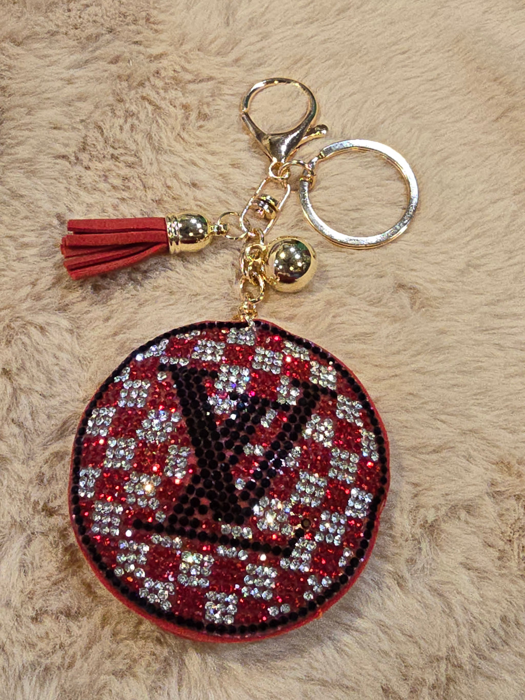 Red LV charm