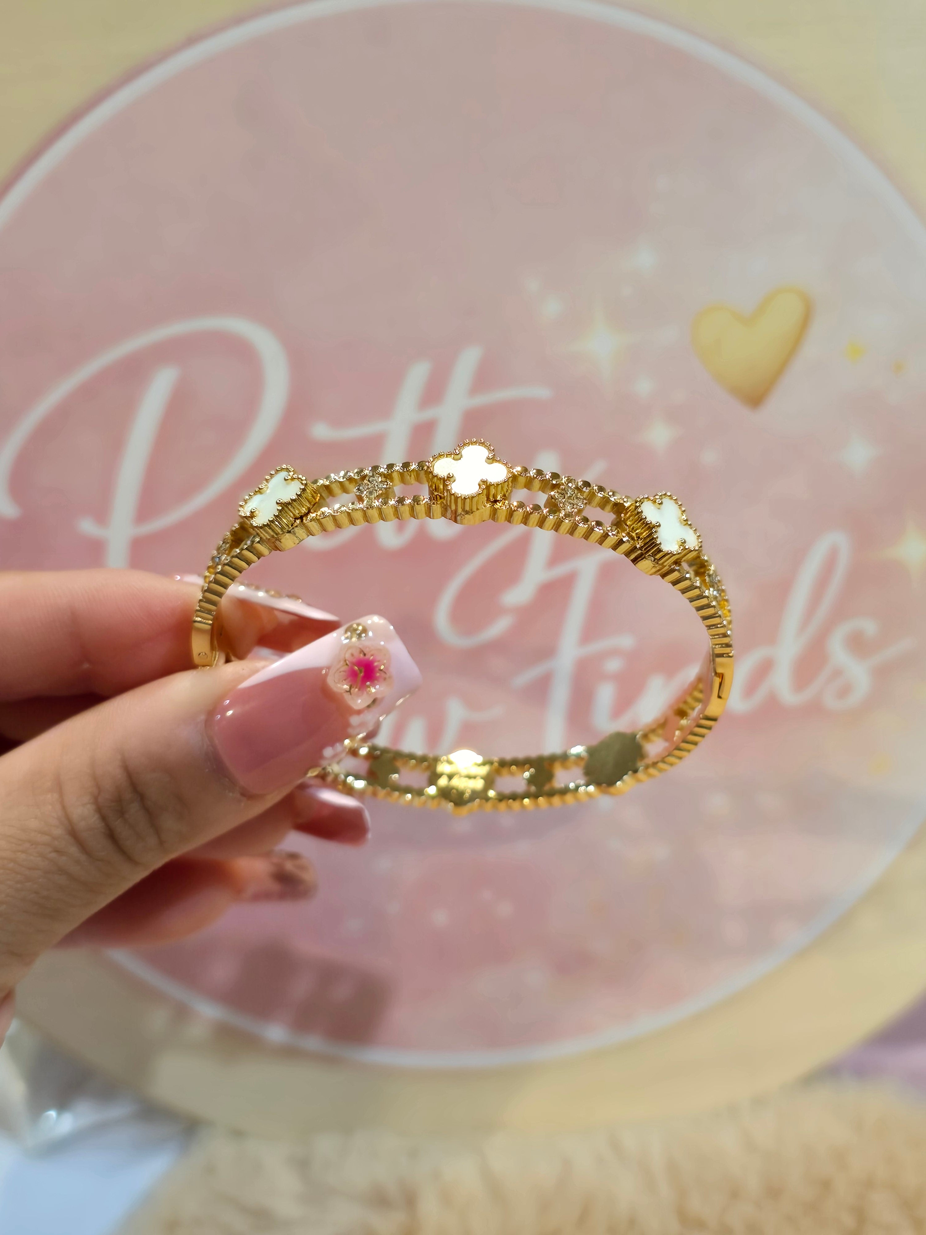 White clover bangle