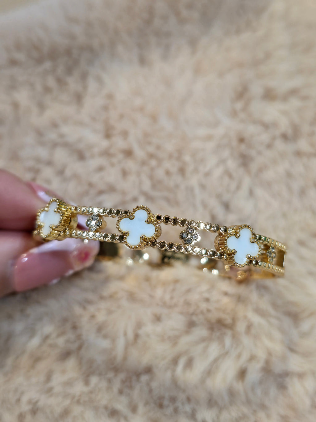 White clover bangle