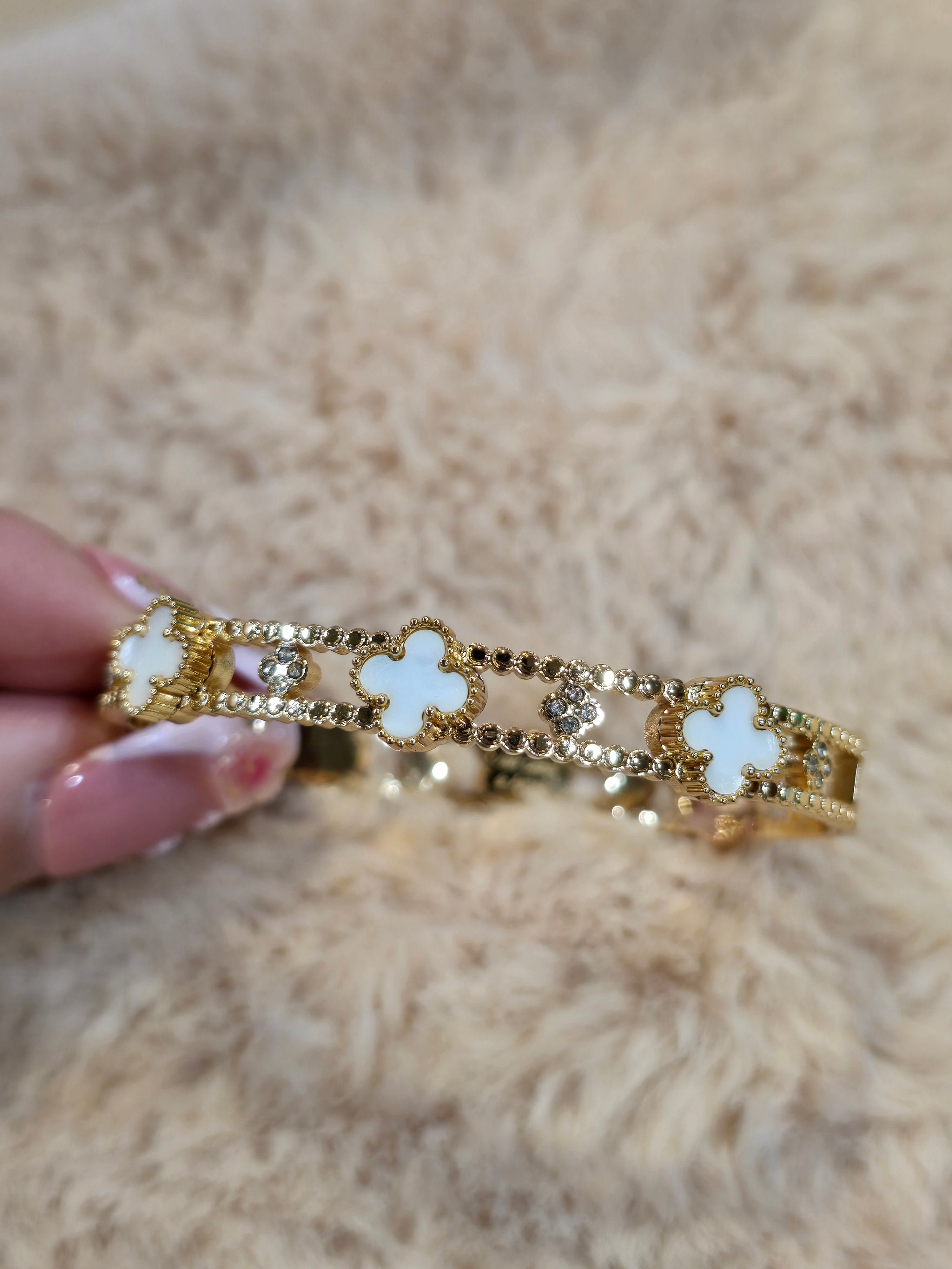 White clover bangle