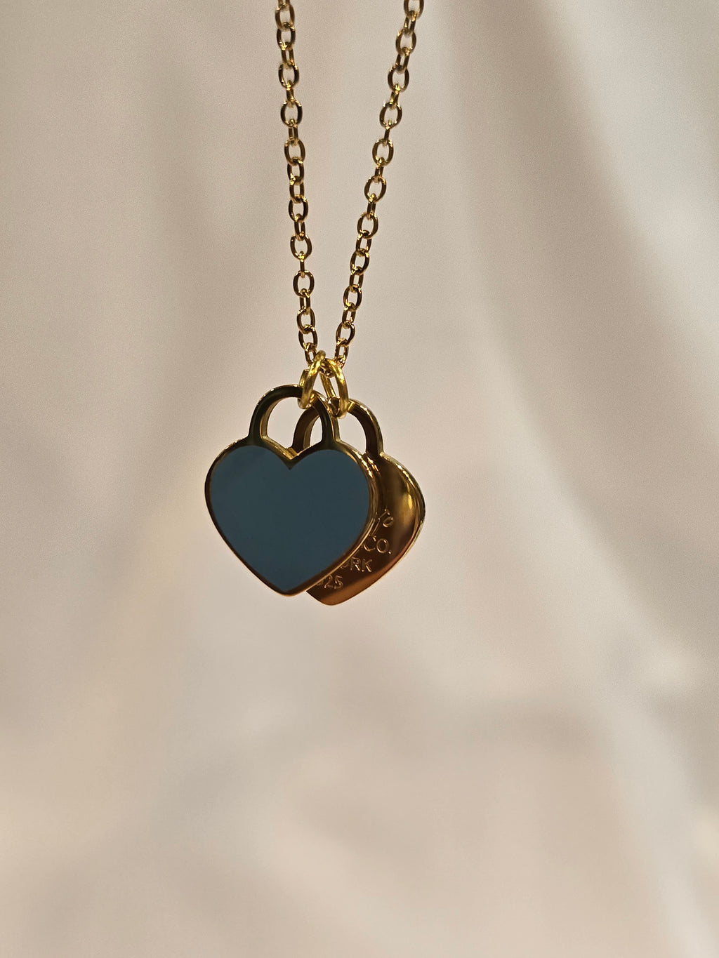 Gold Blue heart Tif