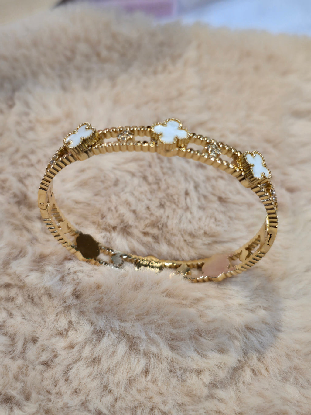 White clover bangle