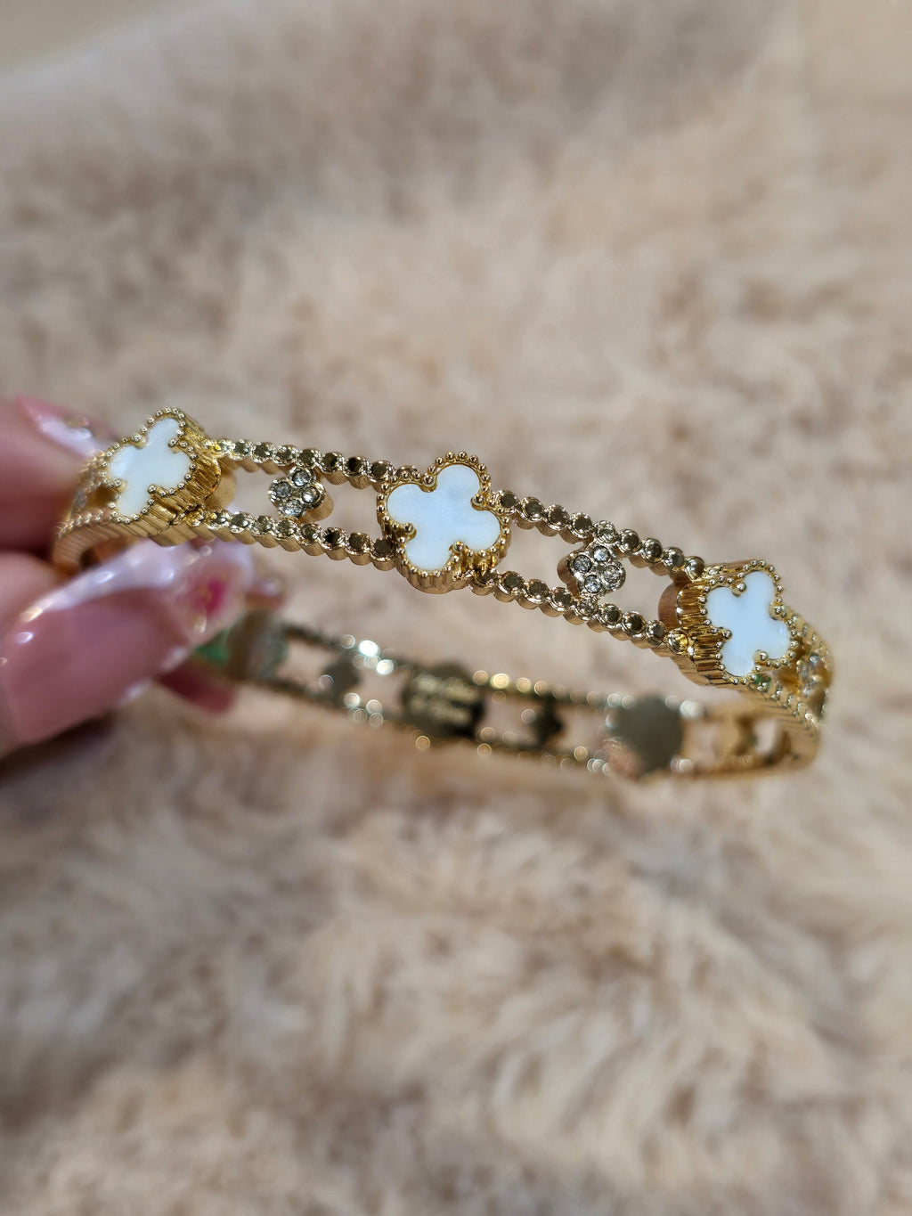 White clover bangle