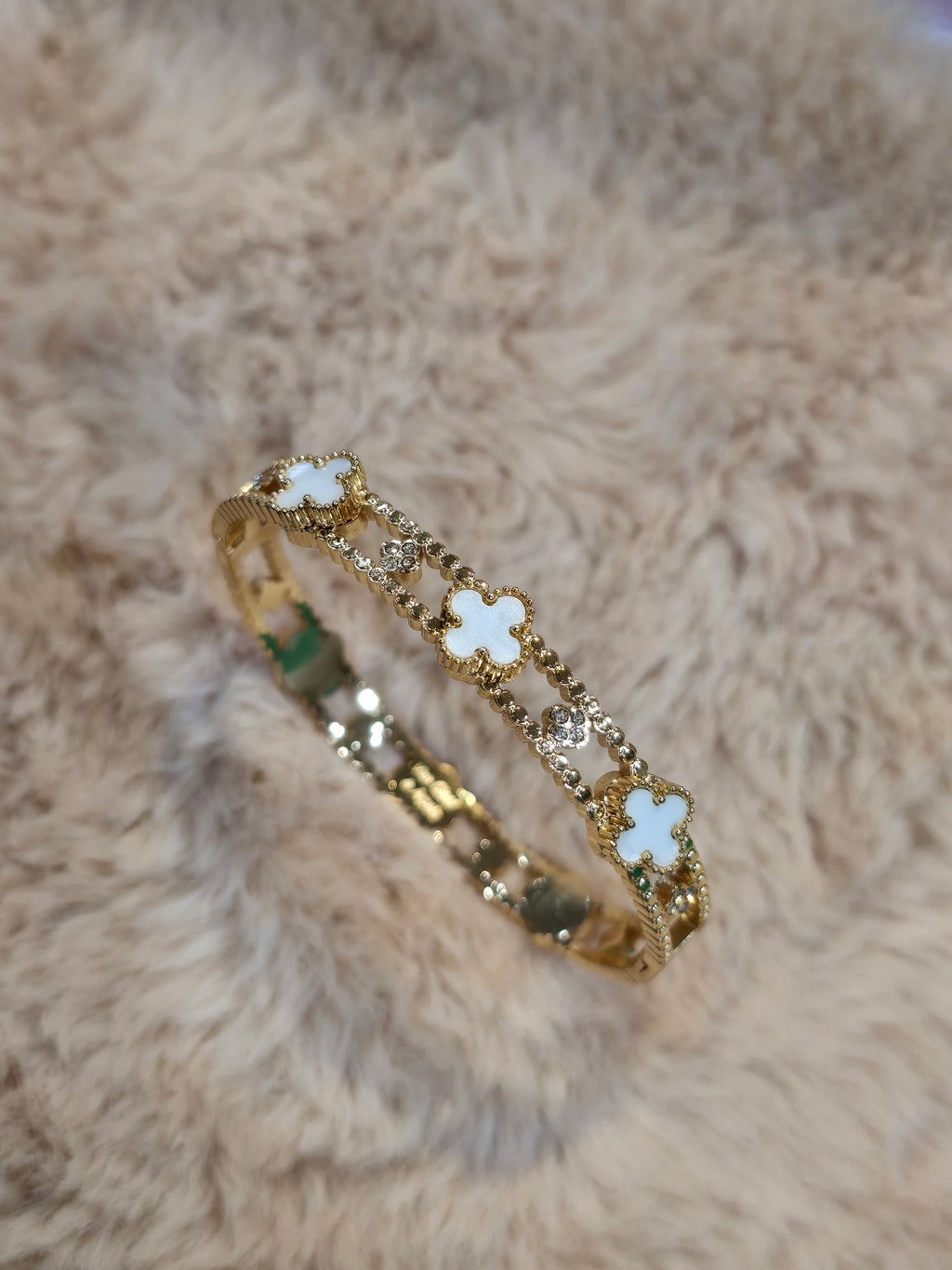 White clover bangle
