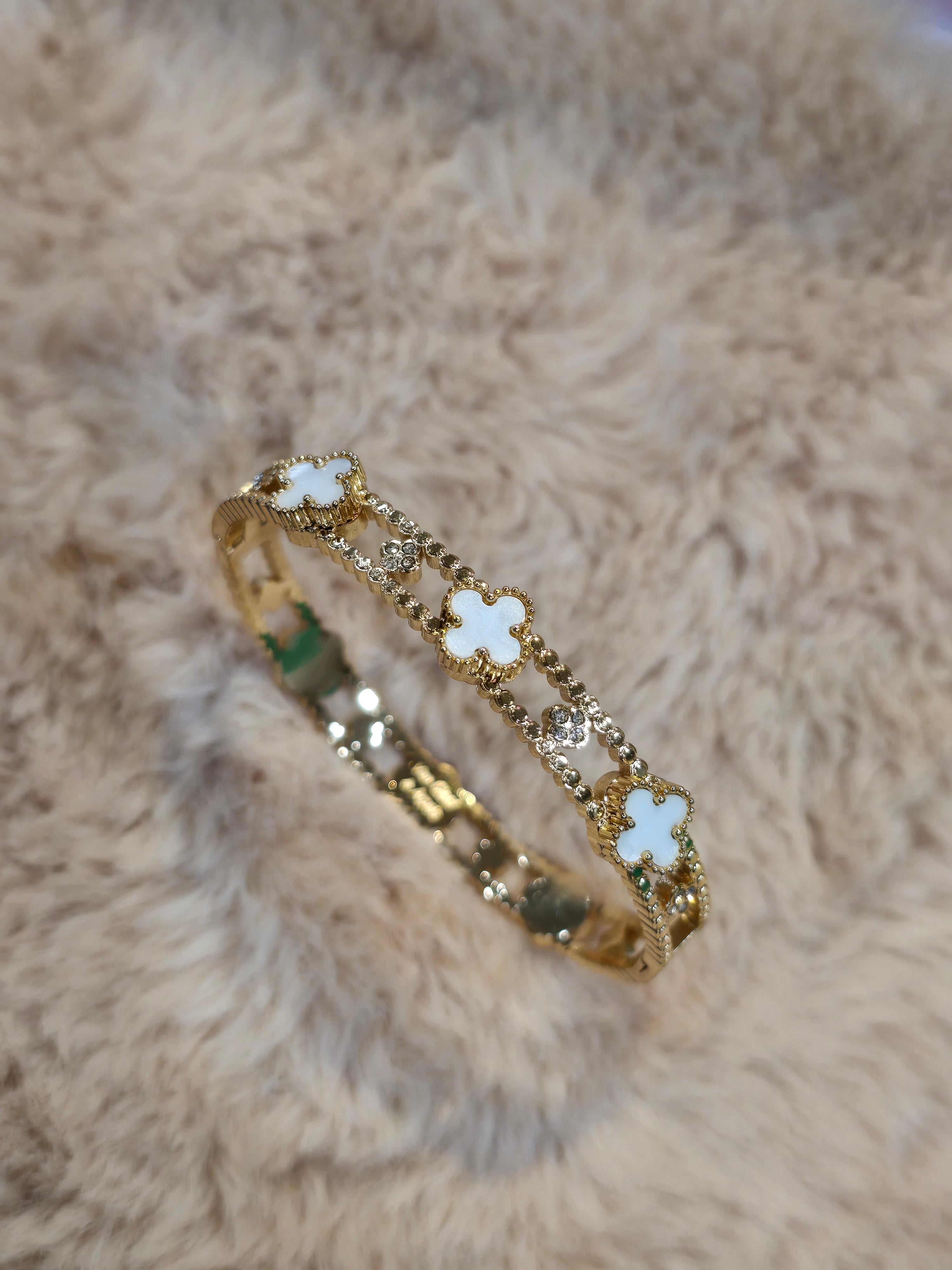 White clover bangle