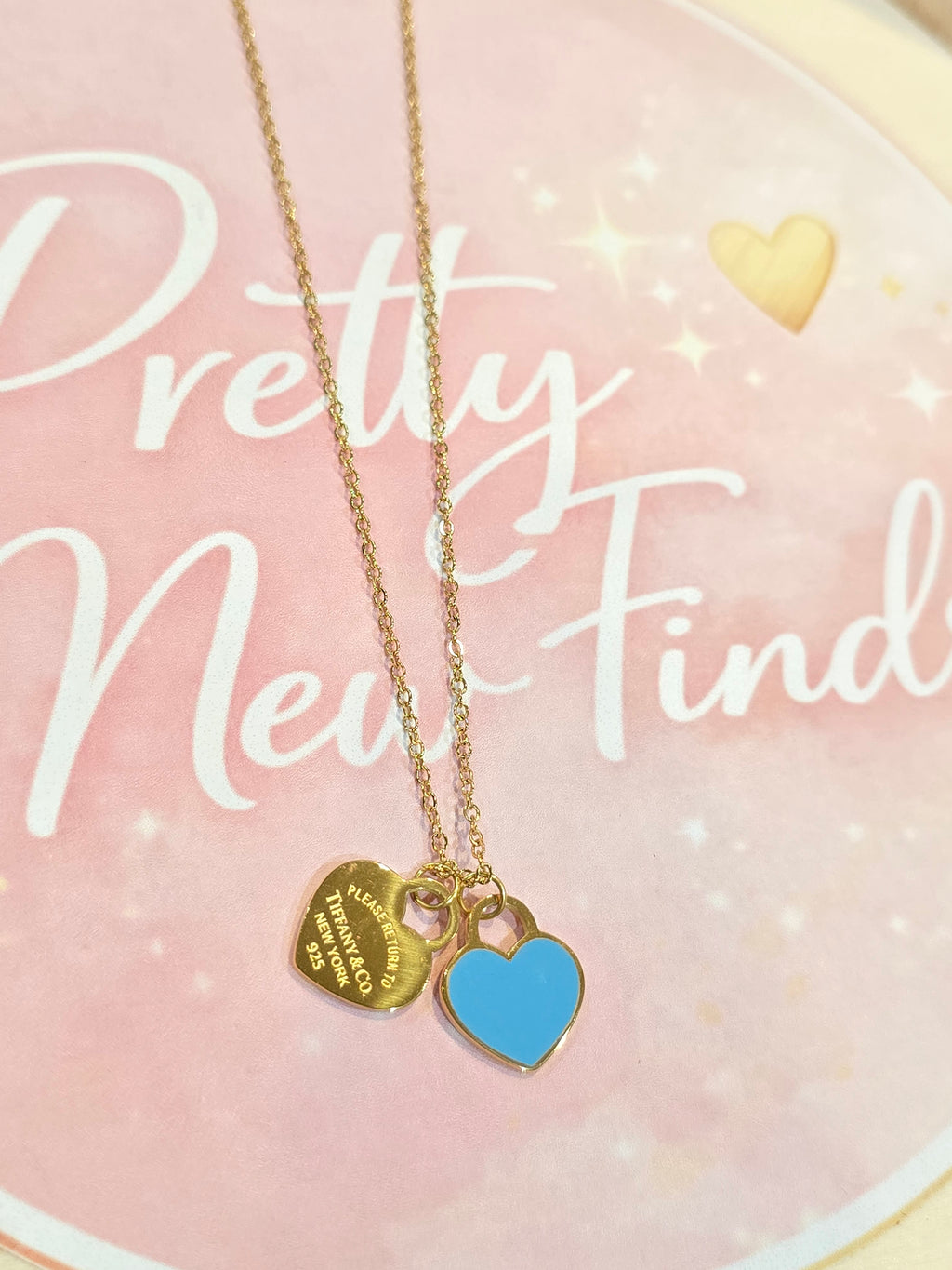 Gold Blue heart Tif
