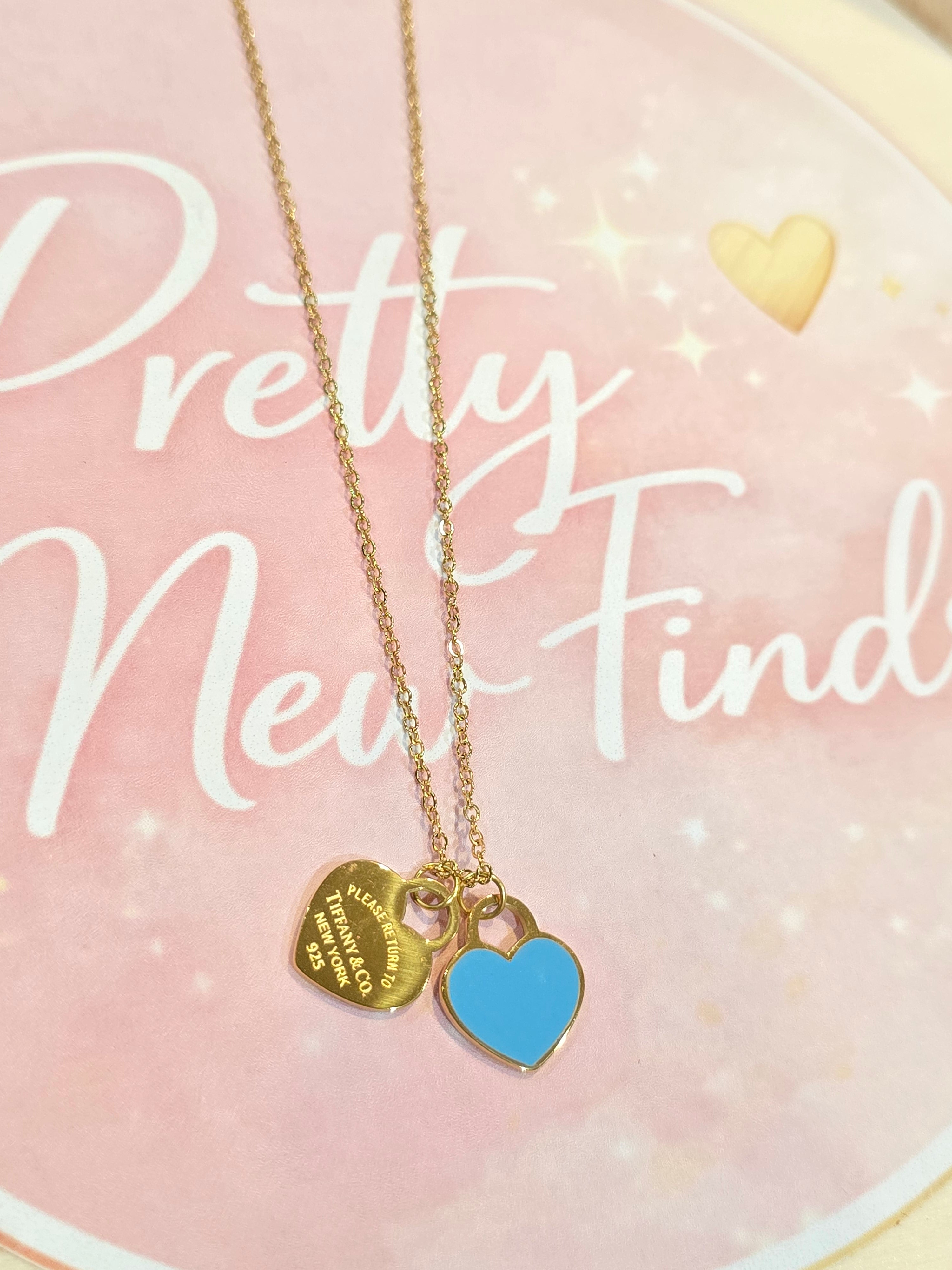 Gold Blue heart Tif
