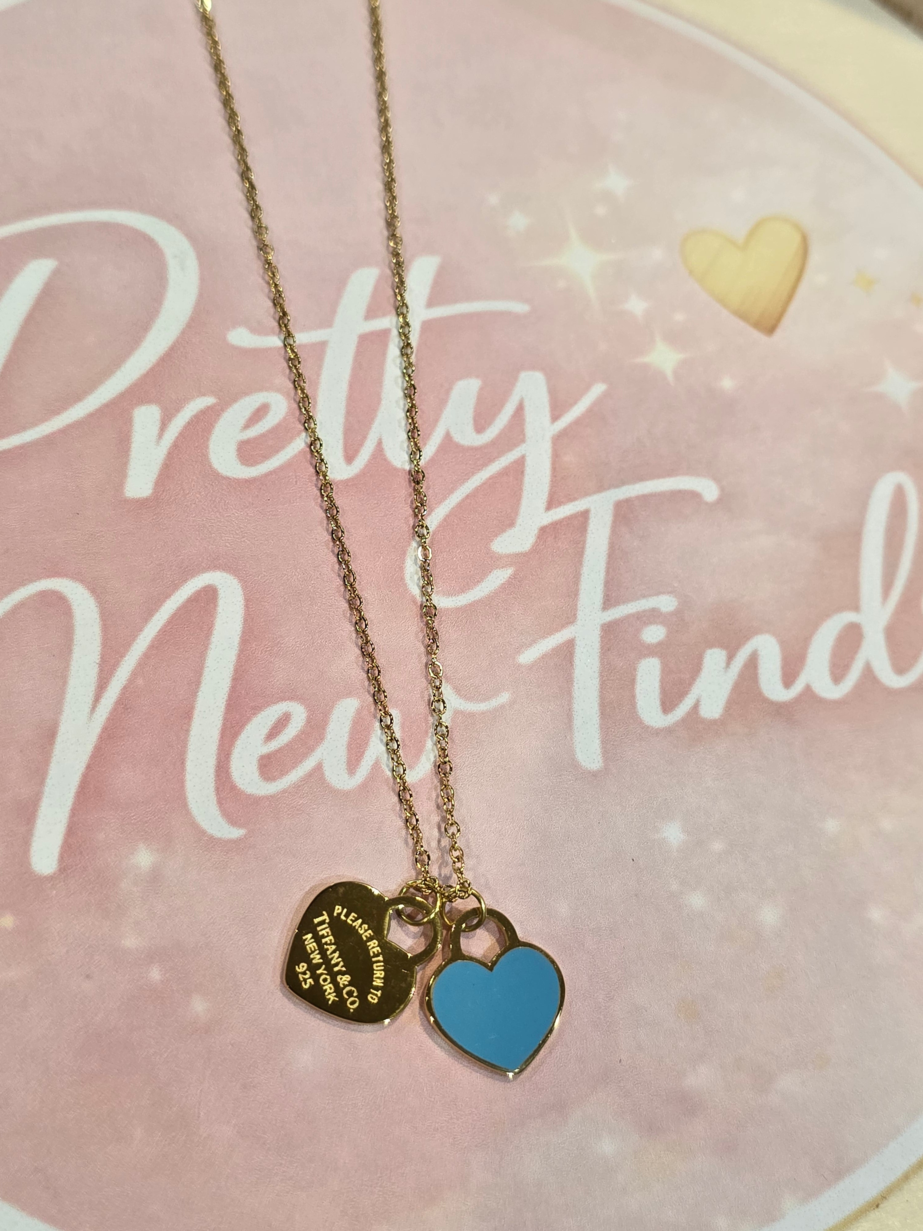 Gold Blue heart Tif